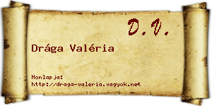 Drága Valéria névjegykártya