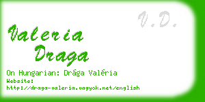 valeria draga business card
